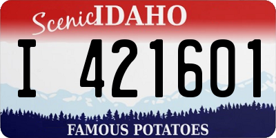 ID license plate I421601