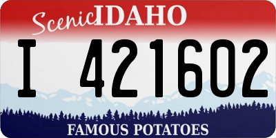 ID license plate I421602