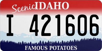 ID license plate I421606