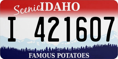 ID license plate I421607