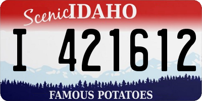ID license plate I421612