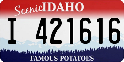 ID license plate I421616