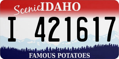 ID license plate I421617