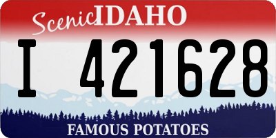 ID license plate I421628
