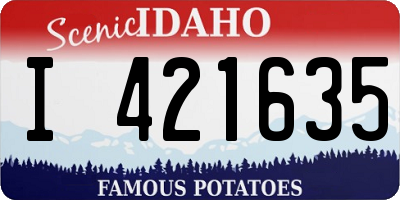 ID license plate I421635