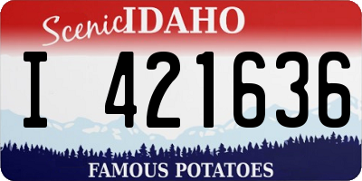 ID license plate I421636