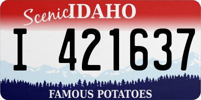 ID license plate I421637