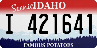ID license plate I421641