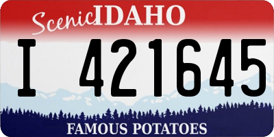 ID license plate I421645