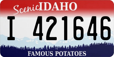 ID license plate I421646