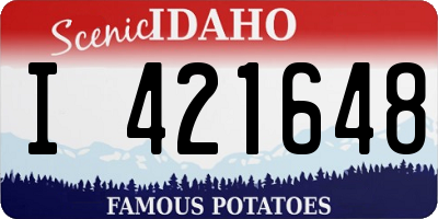 ID license plate I421648
