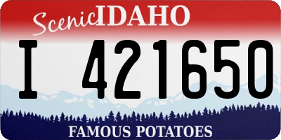ID license plate I421650