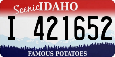 ID license plate I421652