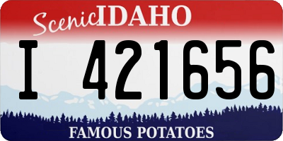 ID license plate I421656