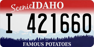 ID license plate I421660