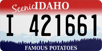 ID license plate I421661
