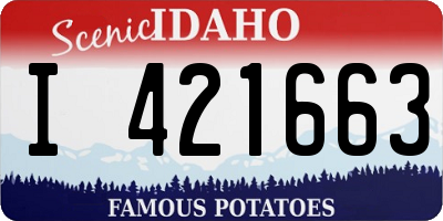 ID license plate I421663
