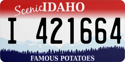 ID license plate I421664