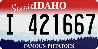 ID license plate I421667