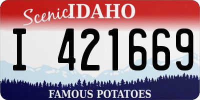 ID license plate I421669