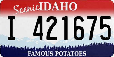 ID license plate I421675