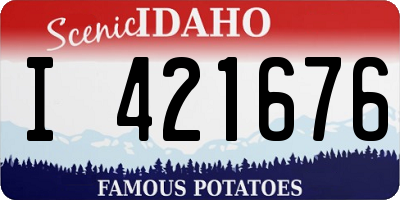ID license plate I421676