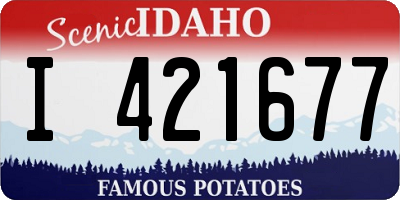 ID license plate I421677