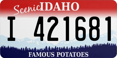ID license plate I421681