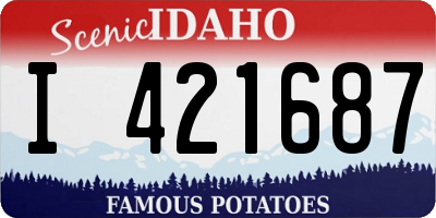 ID license plate I421687