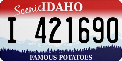 ID license plate I421690