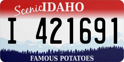 ID license plate I421691