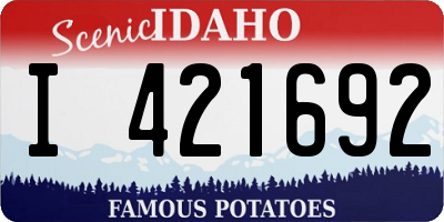 ID license plate I421692