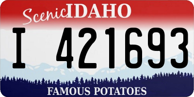 ID license plate I421693