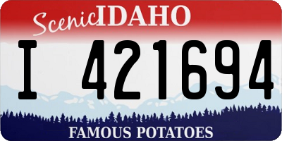 ID license plate I421694