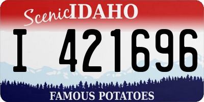 ID license plate I421696