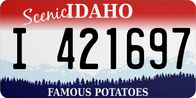 ID license plate I421697