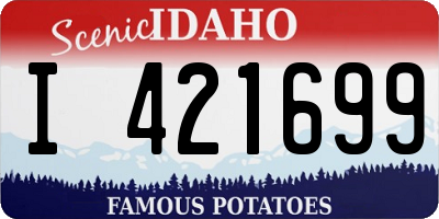 ID license plate I421699