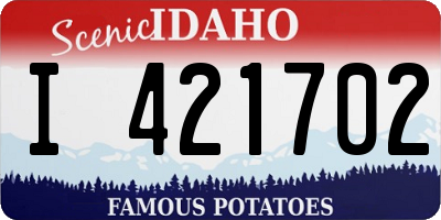 ID license plate I421702
