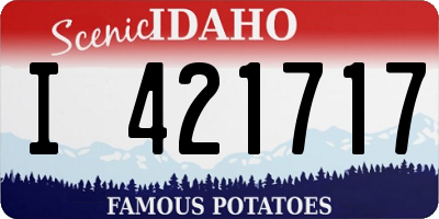 ID license plate I421717