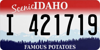 ID license plate I421719