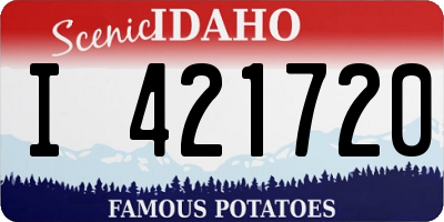 ID license plate I421720