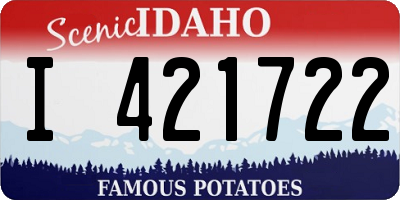ID license plate I421722