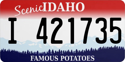 ID license plate I421735