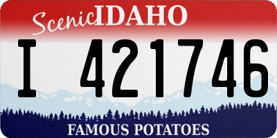 ID license plate I421746
