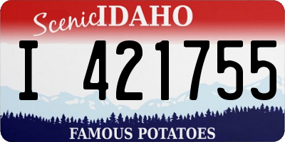 ID license plate I421755