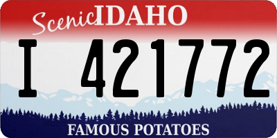 ID license plate I421772