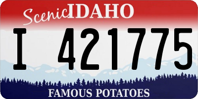 ID license plate I421775