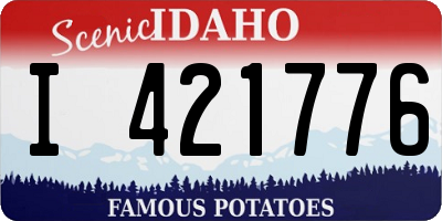 ID license plate I421776