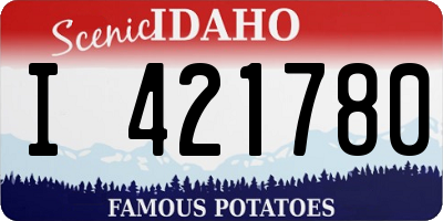 ID license plate I421780