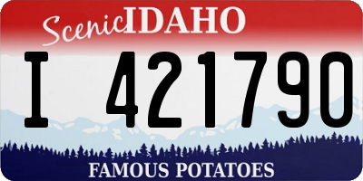 ID license plate I421790